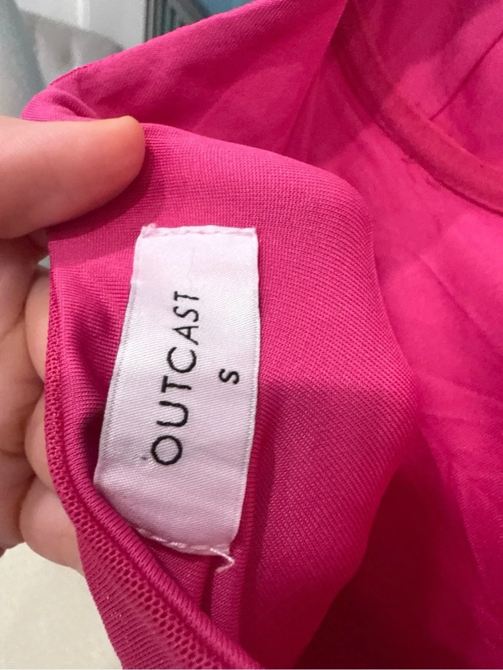 Outcast Fuchsia Bustier Maxi Dress Orange Lace Open Back Small - Picture 5 of 5